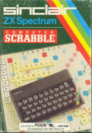 Computer Scrabble box art for ZX Spectrum